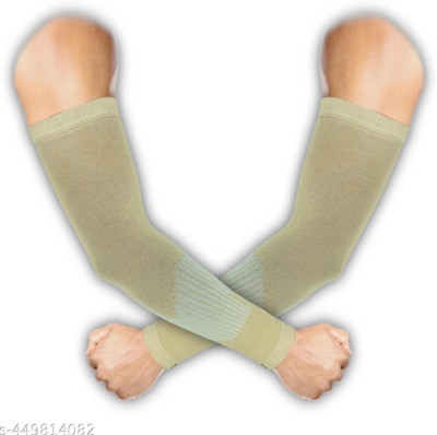 Liyana Collection Polyester Arm Sleeve For Men & Women(Free, Black)
