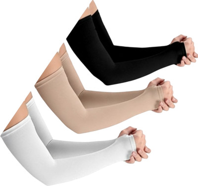 EXCELLION Polyester Arm Sleeve For Men & Women(M, Multicolor)