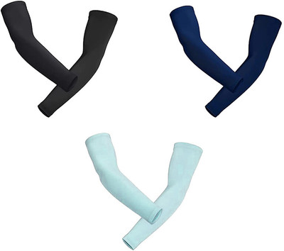 Bizarro.in Nylon, Polyester Arm Sleeve For Men & Women With Tattoo(Free, Black, Blue, Navy Blue)