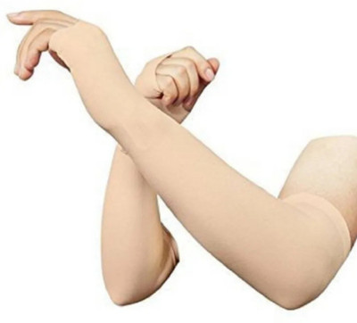 Stuti Cotton Arm Sleeve For Men & Women(Free, Beige)