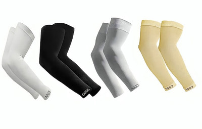 SEMAGO FASHION Cotton Arm Sleeve For Men & Women(Free, White, Black, Grey, Beige)