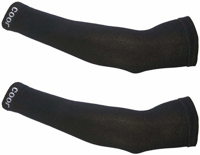 JusAwesm Cotton Arm Sleeve For Men & Women(Free, Black)