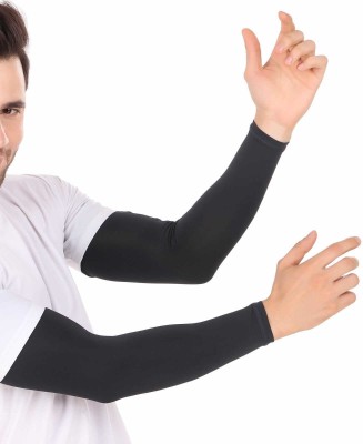 PAANAKIN Polyester Arm Sleeve For Men & Women(Free, Blue)