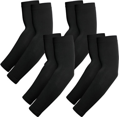 Avomaa Cotton Arm Sleeve For Boys & Girls(XXL, Black)