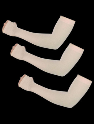 Z-Zippyque.Store Cotton, Nylon Arm Sleeve For Men & Women(Free, Beige)