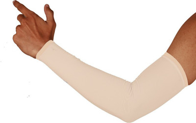 JusAwesm Microfibre Arm Sleeve For Men & Women(Free, Beige)