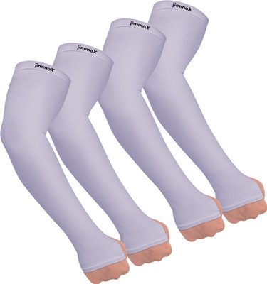 Jimmox Nylon Arm Sleeve For Men & Women(Free, Purple)