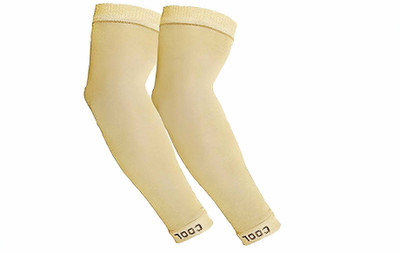 SEMAGO FASHION Cotton Arm Sleeve For Men & Women(Free, Beige)