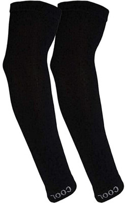 Roves Fashion Polyester Arm Sleeve For Men & Women(Free, Black)
