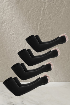 CLOSTIFY Cotton Arm Sleeve For Boys & Girls(Free, Black)