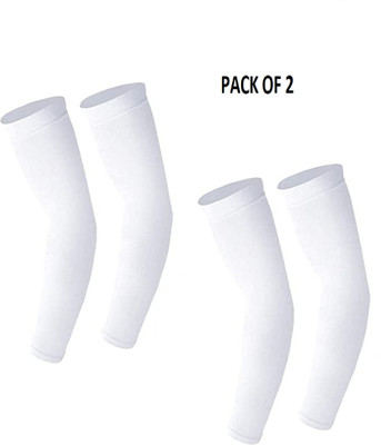 Roves Fashion Cotton Arm Sleeve For Men & Women(Free, White)