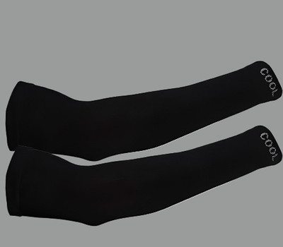 Dexbyte Cotton Arm Sleeve For Men & Women(Free, Black)