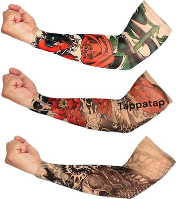 oxzon Polyester Arm Sleeve For Women With Tattoo(Free, Multicolor)