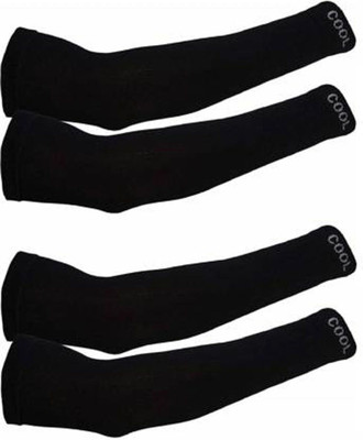 LEZTO Fashion Mart Nylon, Cotton Arm Sleeve For Men & Women(Free, Black)