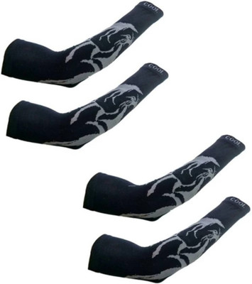 Z-Zippyque.Store Cotton Arm Sleeve For Men & Women With Tattoo(Free, Black)
