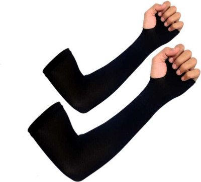VEDHAHI Cotton Arm Sleeve For Boys & Girls(Free, Black)