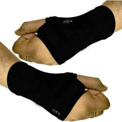 let's silim Nylon Arm Sleeve For Men & Women(Free, Black)