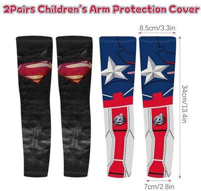 SNOWIE SOFT Polyester Arm Sleeve For Boys(M, Black)