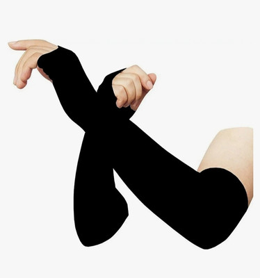 ZODA Cotton Arm Sleeve For Boys & Girls(Free, Black)