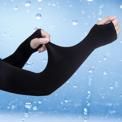 MODAROCK Polyester Arm Sleeve For Men & Women(Free, Black)