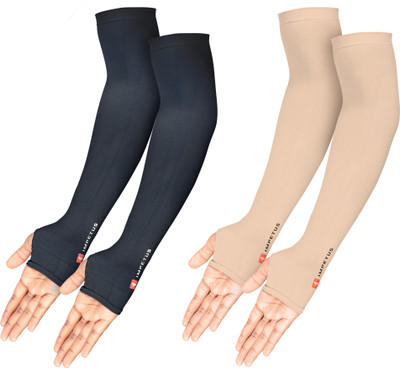 impetus Nylon Arm Sleeve For Men & Women(Free, Black, Beige)