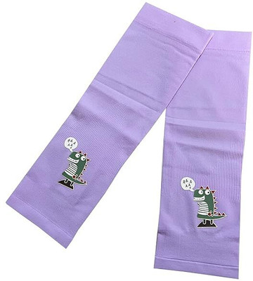 Adorazone Cotton Arm Sleeve For Boys & Girls(Free, Purple)