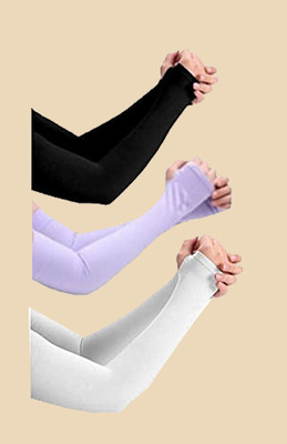 Benicia Nylon Arm Sleeve For Men & Women With Tattoo(Free, Black, Purple, White)