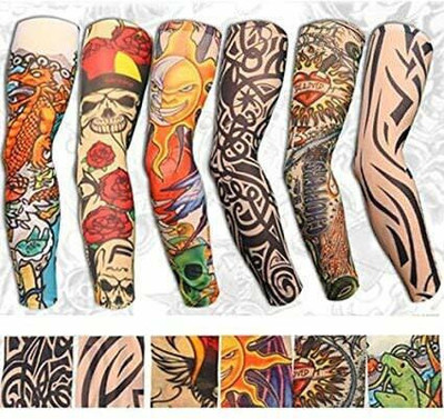 valdez Polyester Arm Sleeve For Men & Women With Tattoo(Free, Multicolor)