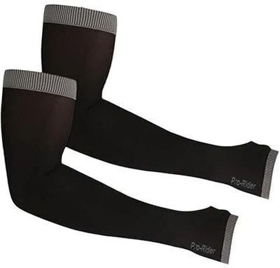 AUTOSITE Cotton Arm Sleeve For Men & Women(Free, Black)