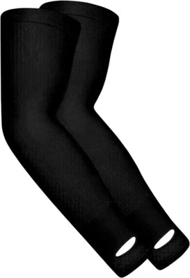 One Point Collections Cotton Arm Sleeve For Men & Women(Free, Black)