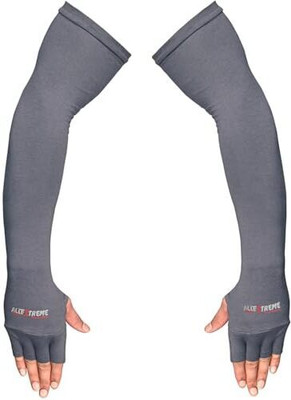 ALLEXTREME Polyester Arm Sleeve For Men & Women(Free, Grey)