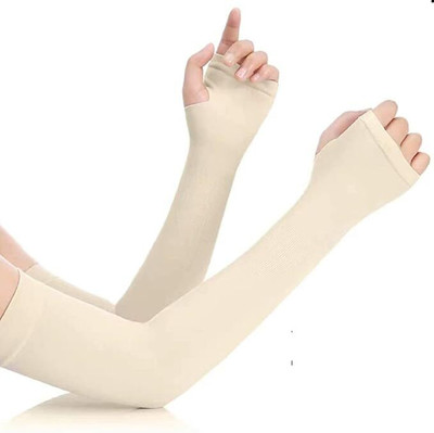Adorazone Cotton Arm Sleeve For Men & Women(Free, Multicolor)