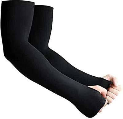 Kuisner Microfibre Arm Sleeve For Men & Women(Free, Black)