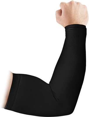 Adnate Cotton Arm Sleeve For Men & Women(Free, Black)