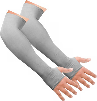 AKOOPAR GLOBAL Nylon Arm Sleeve For Men & Women(Free, Grey)
