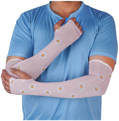 MIKONIKO Polyester Arm Sleeve For Men & Women(Free, Purple)