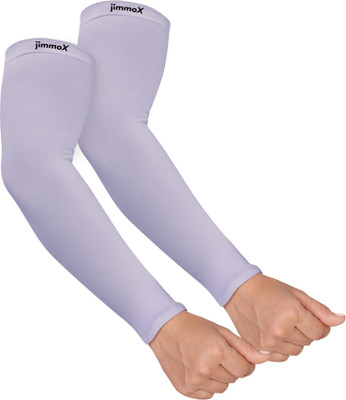 Jimmox Nylon Arm Sleeve For Men & Women(Free, Purple)