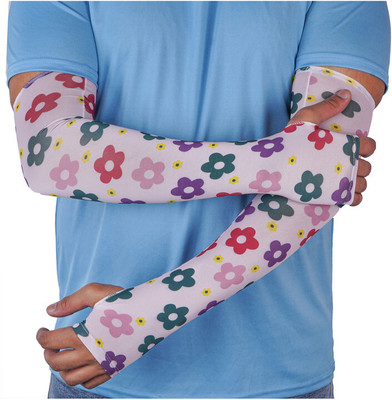 MIKONIKO Polyester Arm Sleeve For Men & Women(Free, Multicolor)