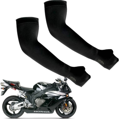 let's silim Cotton Arm Sleeve For Boys & Girls(Free, Black)