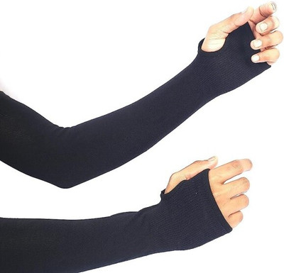 Cem Tringle Nylon Arm Sleeve For Boys & Girls(XXL, Black)