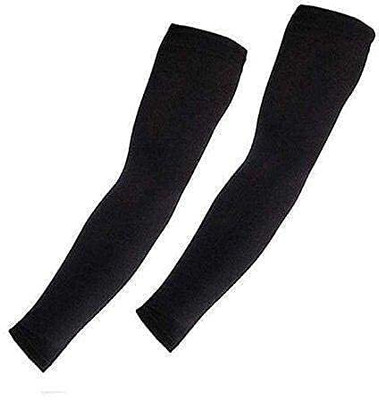 Sunex Polyester Arm Sleeve For Boys & Girls(Free, Black)