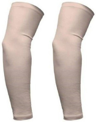 EXITANCE Cotton Arm Sleeve For Men & Women(Free, Beige)