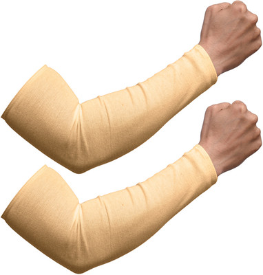 KUBER INDUSTRIES Cotton Arm Sleeve For Boys & Girls(Free, Yellow)