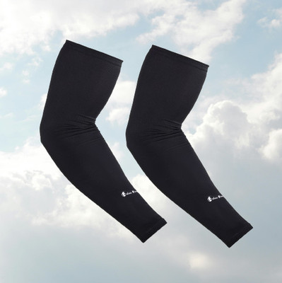 Urban Carrier Cotton Arm Sleeve For Men & Women With Tattoo(Free, Black)