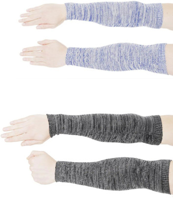 Bharatasya Cotton Arm Sleeve For Men & Women(Free, Grey, Purple)
