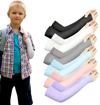 Adorazone Cotton Arm Sleeve For Boys & Girls(Free, Multicolor)