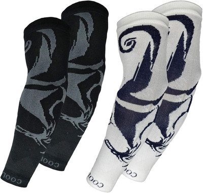 Cozyway Cotton Arm Sleeve For Men With Tattoo(Free, Black, White)