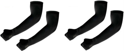 JusAwesm Polyester Arm Sleeve For Boys & Girls(Free, Black)