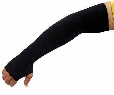 Shivni Creation Polyester Arm Sleeve For Men & Women(Free, Black)