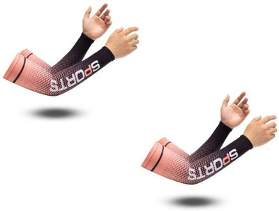 Ogimi Cotton, Nylon Arm Sleeve For Men & Women(Free, Pink)